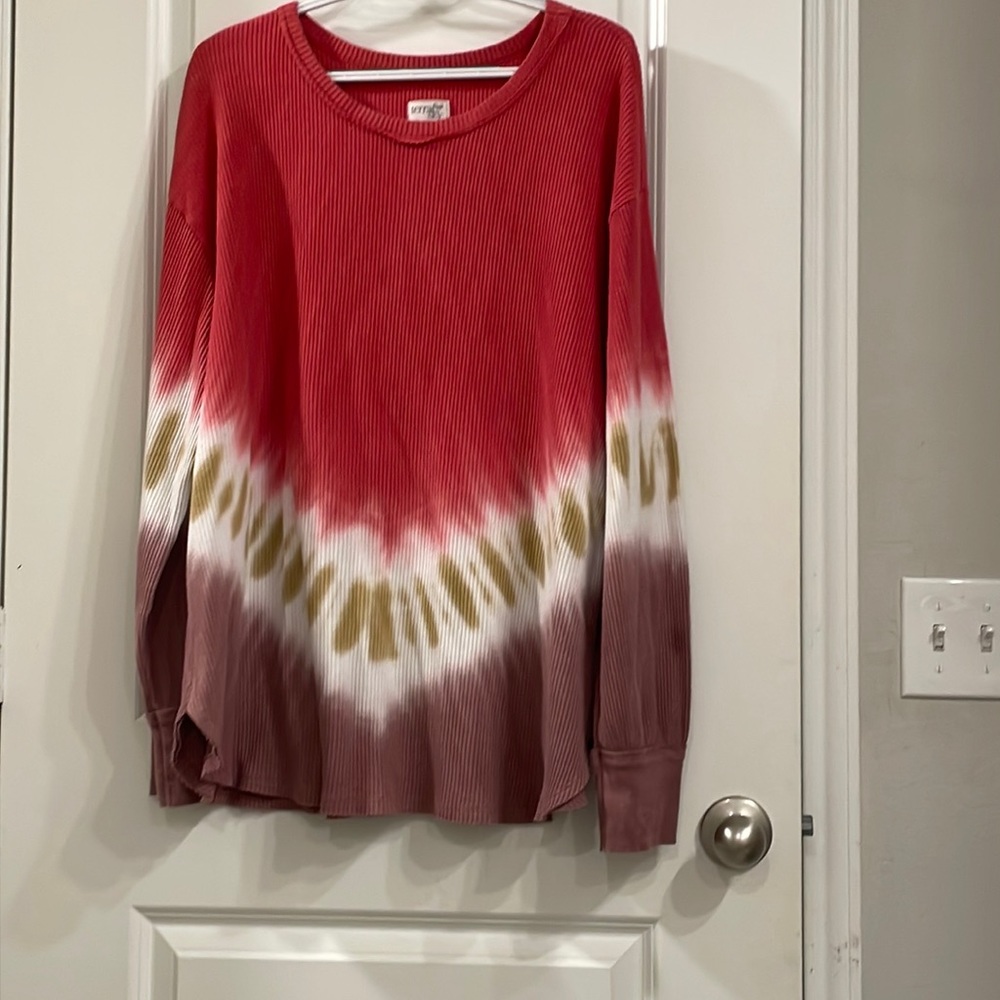 Terra & Sky waffle knit sweatshirt